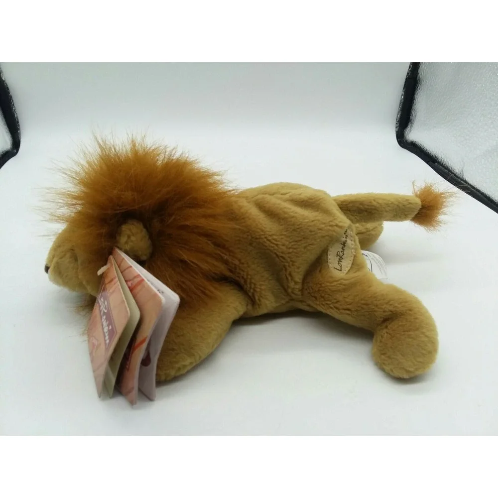 Lou Rankin Dakin Mini Friends Maximillion Lion 10 Inches Brown Paper Tag